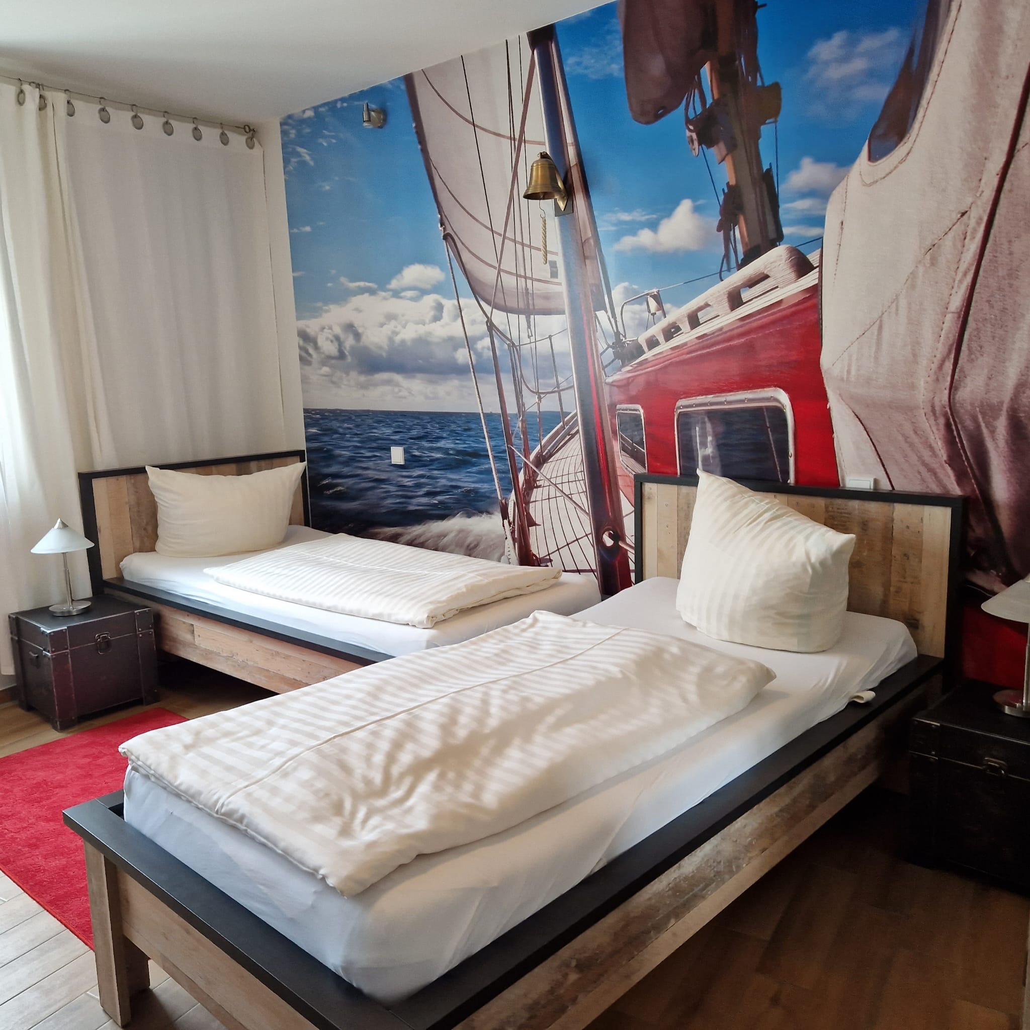 Schlafzimmer mit Einzelbetten